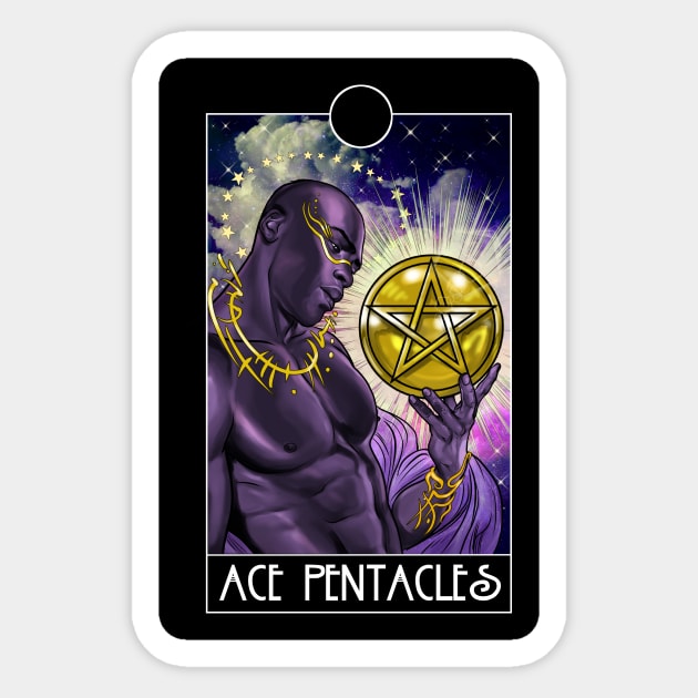 Ace of Pentacles Sticker by JoeBoy101